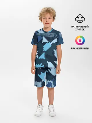 Детская пижама с шортами / Minecraft