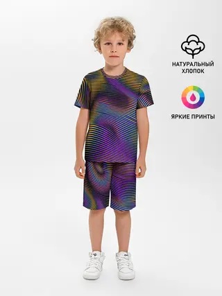 Детская пижама с шортами / Современная абстракция
