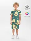 Детская пижама с шортами / Авокадо