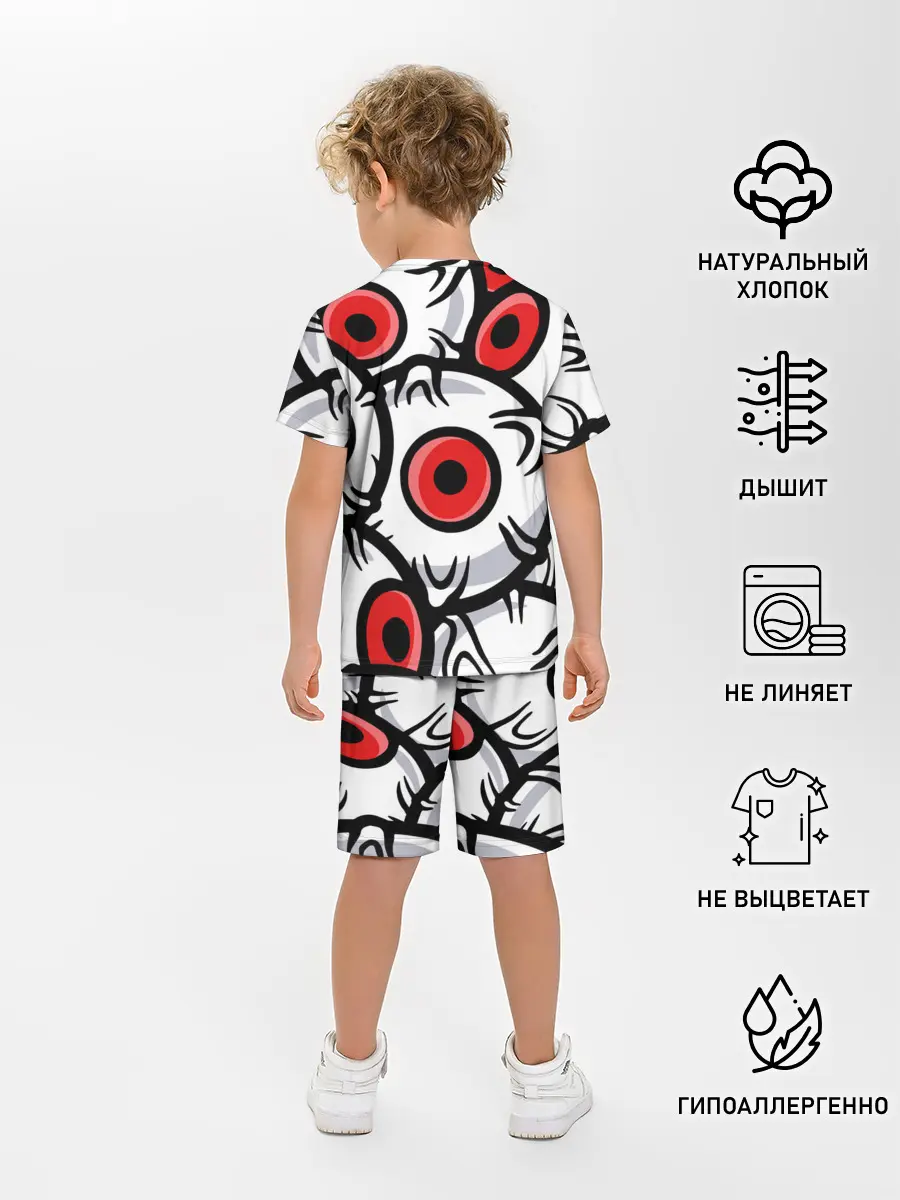 Детская пижама с шортами / ГЛАЗА ЗЛОДЕЯ | RED EYES