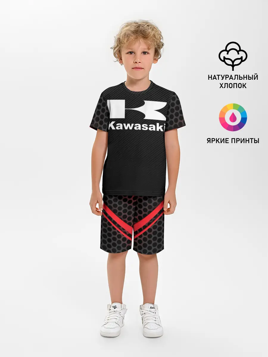 Детская пижама с шортами / KAWASAKI | КАВАСАКИ