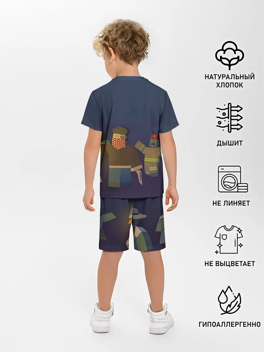 Детская пижама с шортами / Unturned