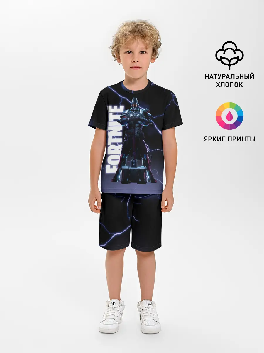 Детская пижама с шортами / НЕСОКРУШИМЫЙ РЫЦАРЬ FORTNITE