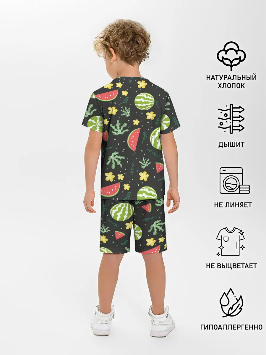 Детская пижама с шортами / Арбузики