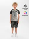 Детская пижама с шортами / Волк