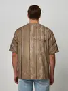 Мужская футболка оверсайз / Texture. Wood