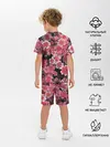 Детская пижама с шортами / Иероглифы и Сакура 3D