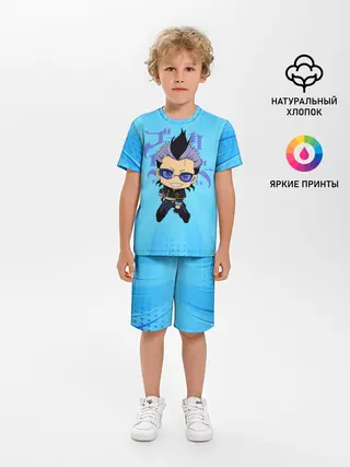 Детская пижама с шортами / Магна Свинг | Чёрный Клевер