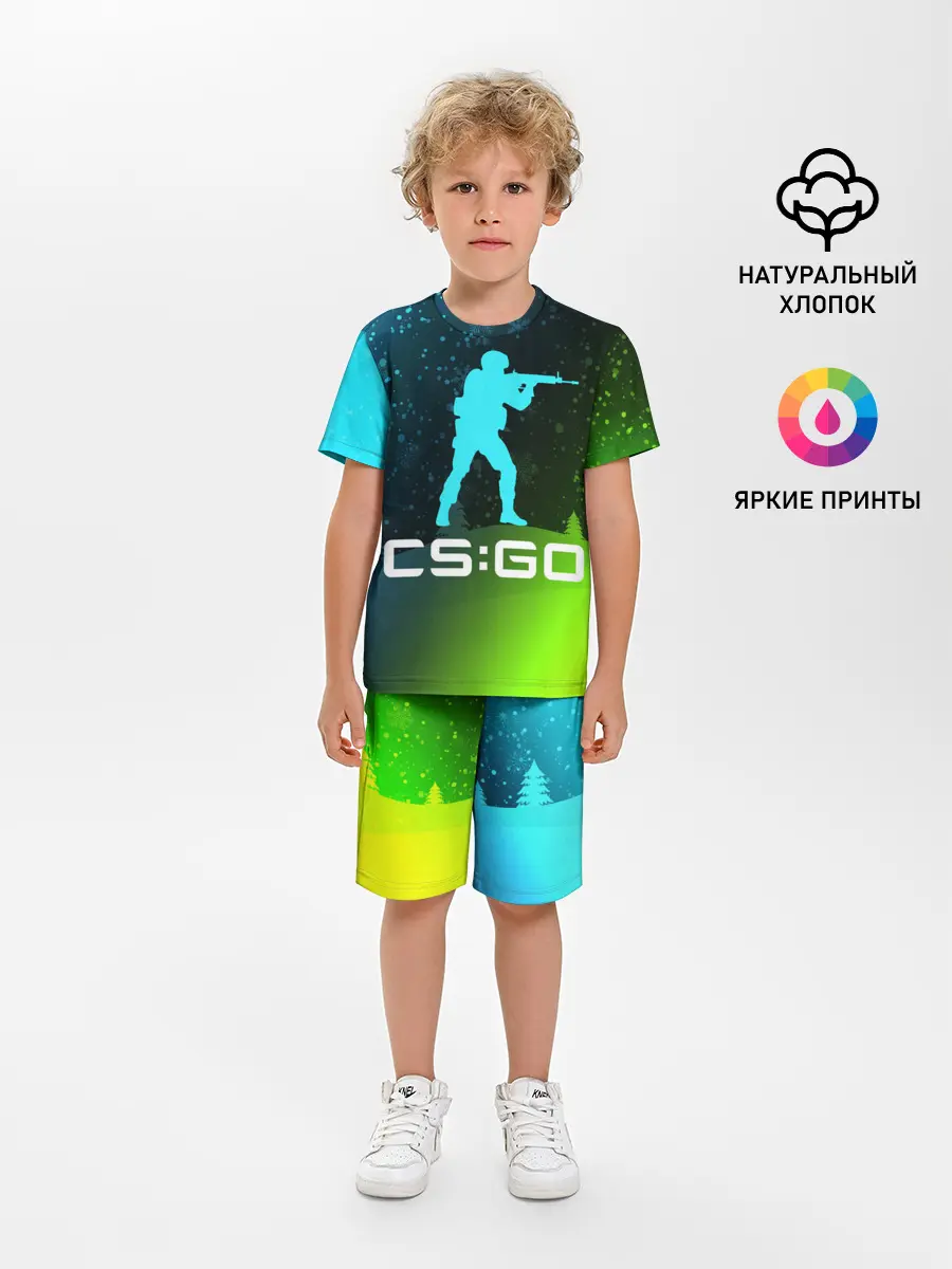 Детская пижама с шортами / CS GO | КС ГО - Снежный