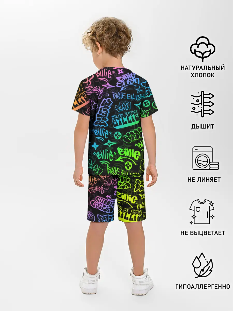 Детская пижама с шортами / BILLIE EILISH | БИЛЛИ АЙЛИШ