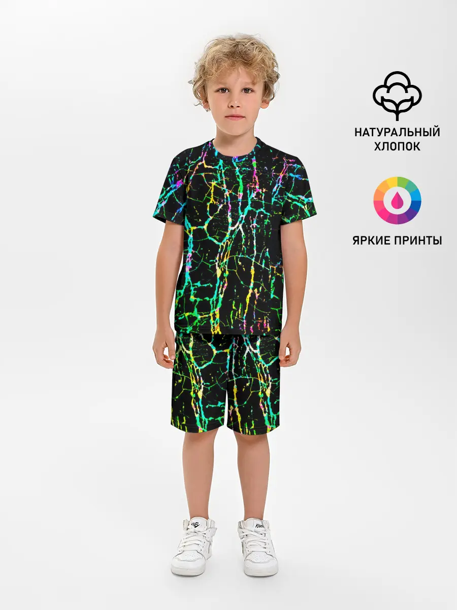 Детская пижама с шортами / Текстура