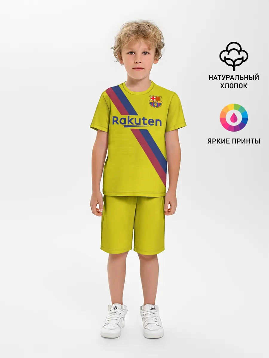 Детская пижама с шортами / Barcelona third 19-20
