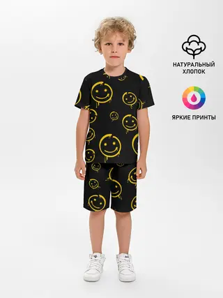 Детская пижама с шортами / Смайл