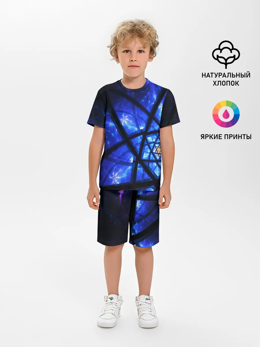 Детская пижама с шортами / SPACE PSY