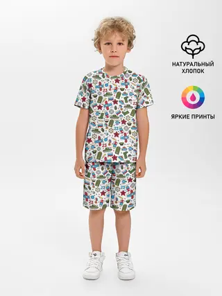 Детская пижама с шортами / 23 февраля