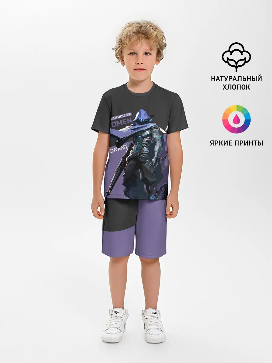 Детская пижама с шортами / Valorant - Omen