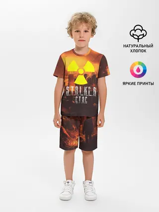 Детская пижама с шортами / S.T.A.L.K.E.R Стас