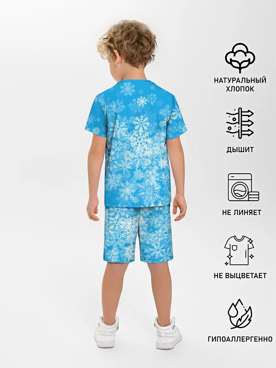 Детская пижама с шортами / AMONG US СНЕГОВИК