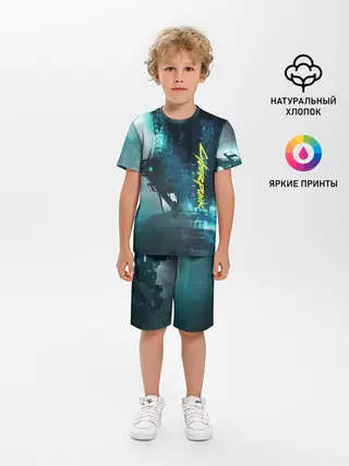 Детская пижама с шортами / Cyberpunk 2077