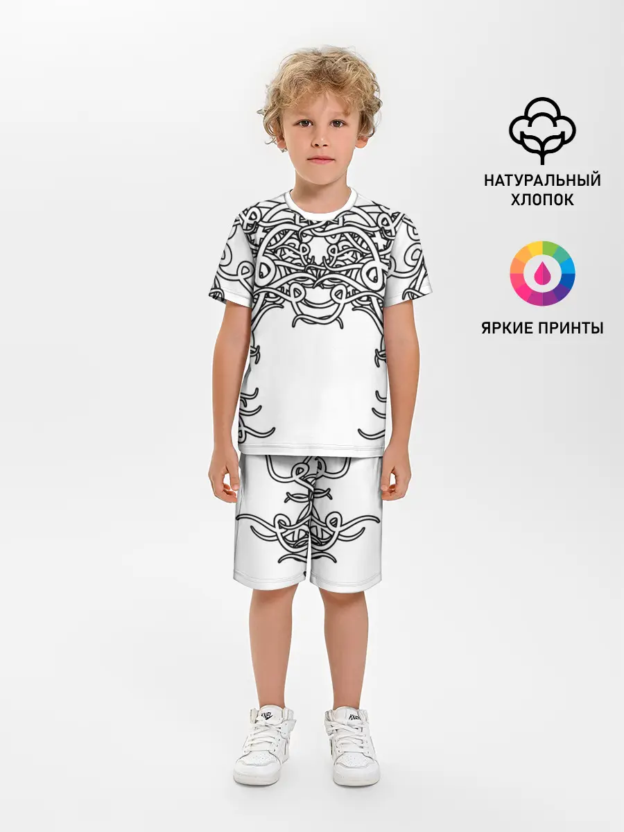 Детская пижама с шортами / Фэнтези мотылёк