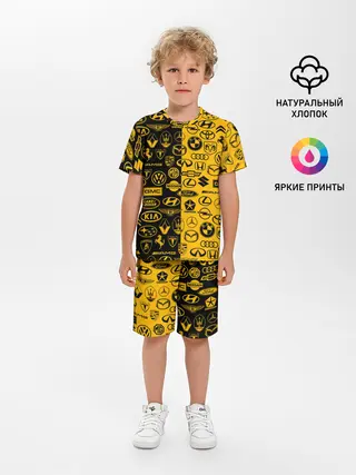 Детская пижама с шортами / ЛОГОТИПЫ АВТО