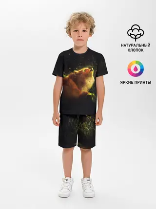 Детская пижама с шортами / Лисица