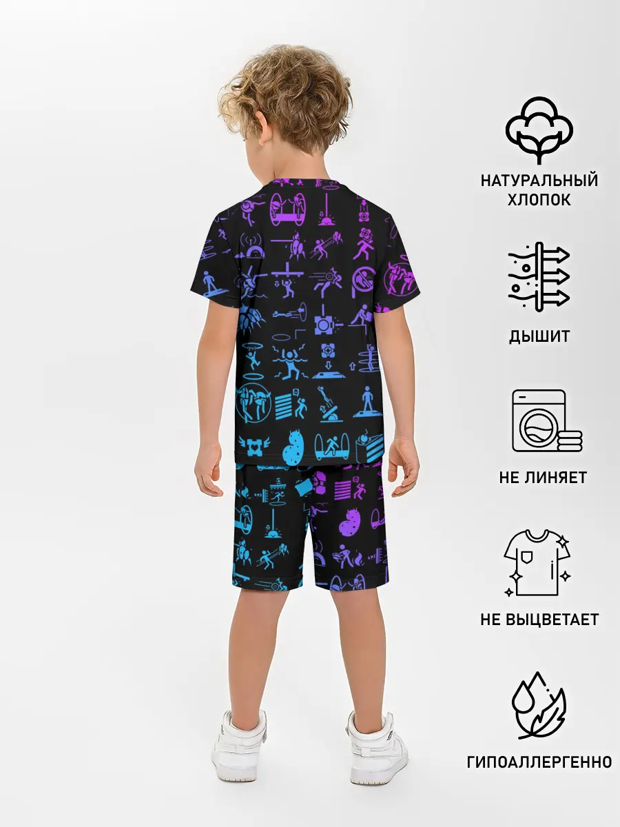 Детская пижама с шортами / Portal icons