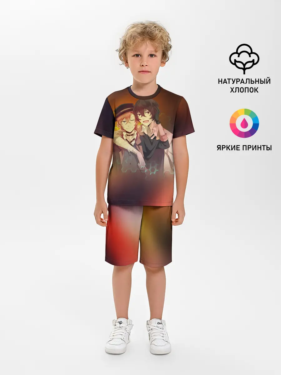 Детская пижама с шортами / Дазай и Чуя