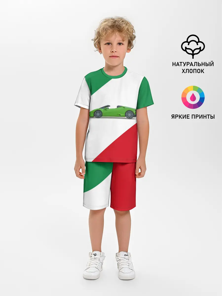 Детская пижама с шортами / Lamborghini