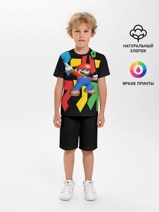 Детская пижама с шортами / mario