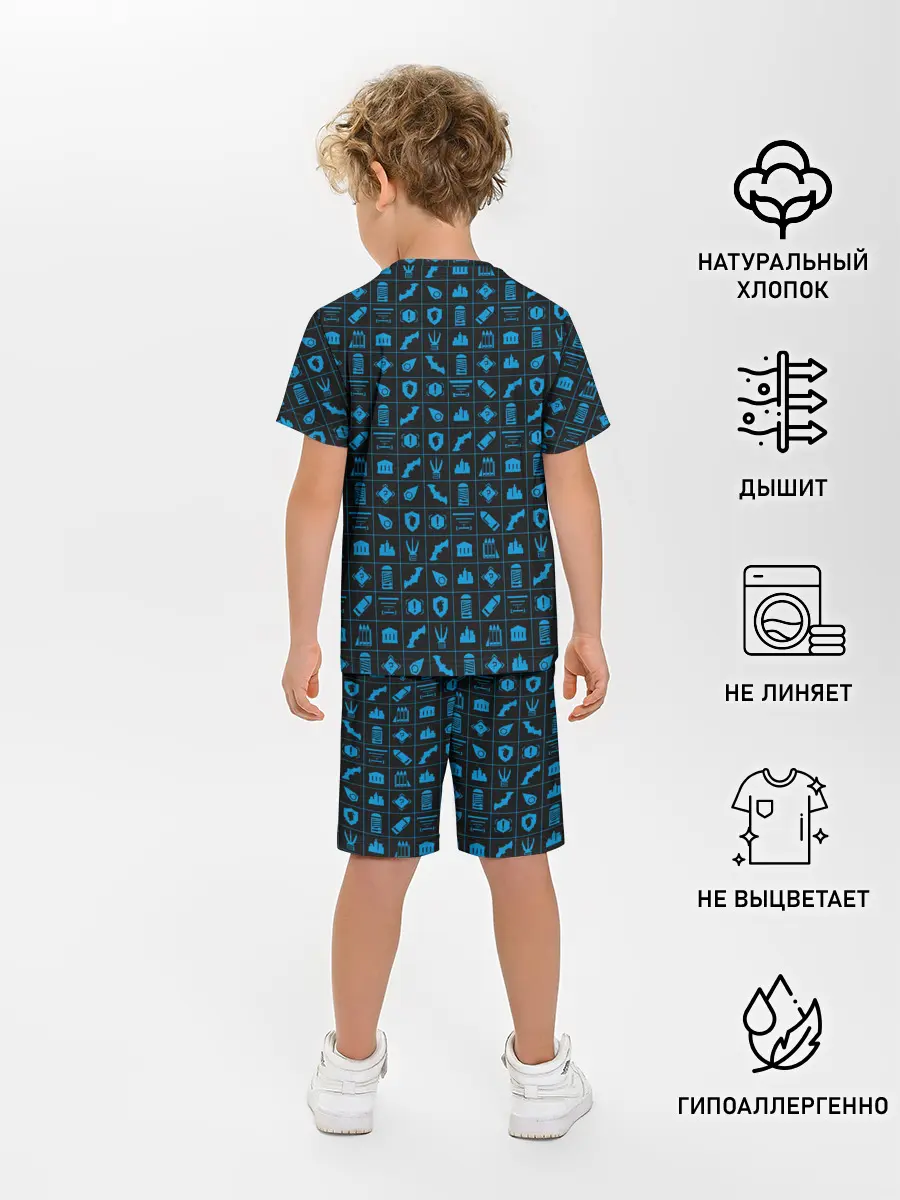 Детская пижама с шортами / Batman pattern