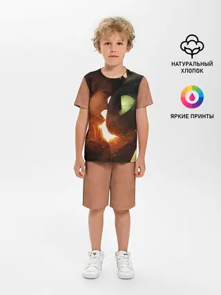 Детская пижама с шортами / Как приручить дракона