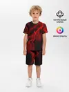 Детская пижама с шортами / МОЛНИЯ RED NEON