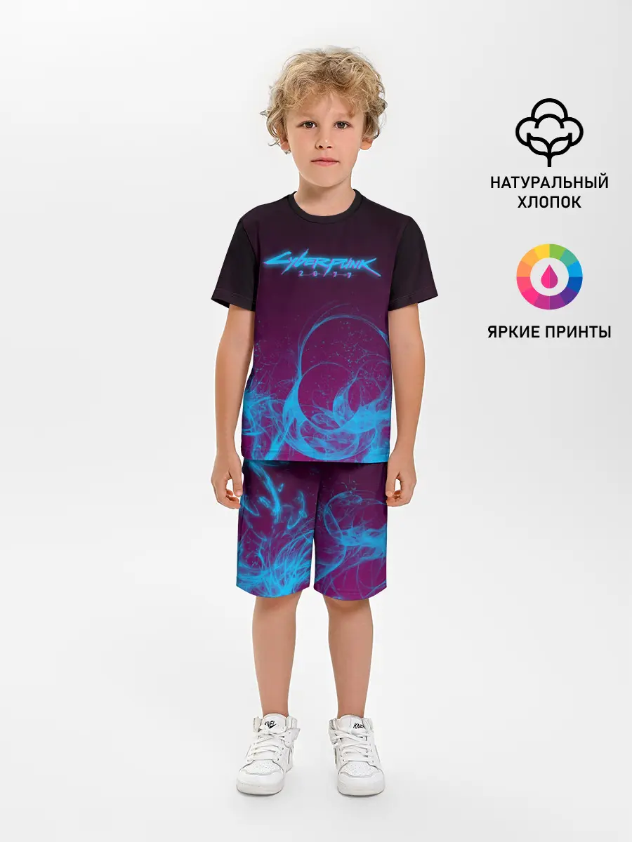 Детская пижама с шортами / CYBERPUNK 2077
