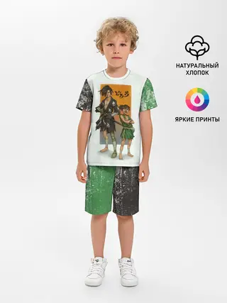 Детская пижама с шортами / Хяккимару и Такебо | Дороро