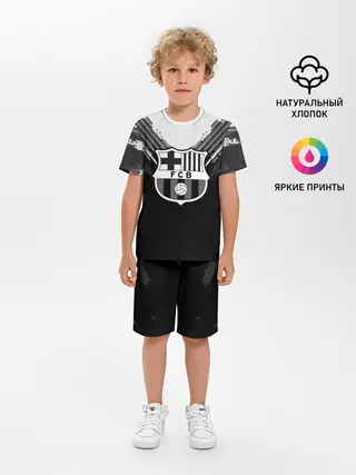 Детская пижама с шортами / Barcelona abstract original