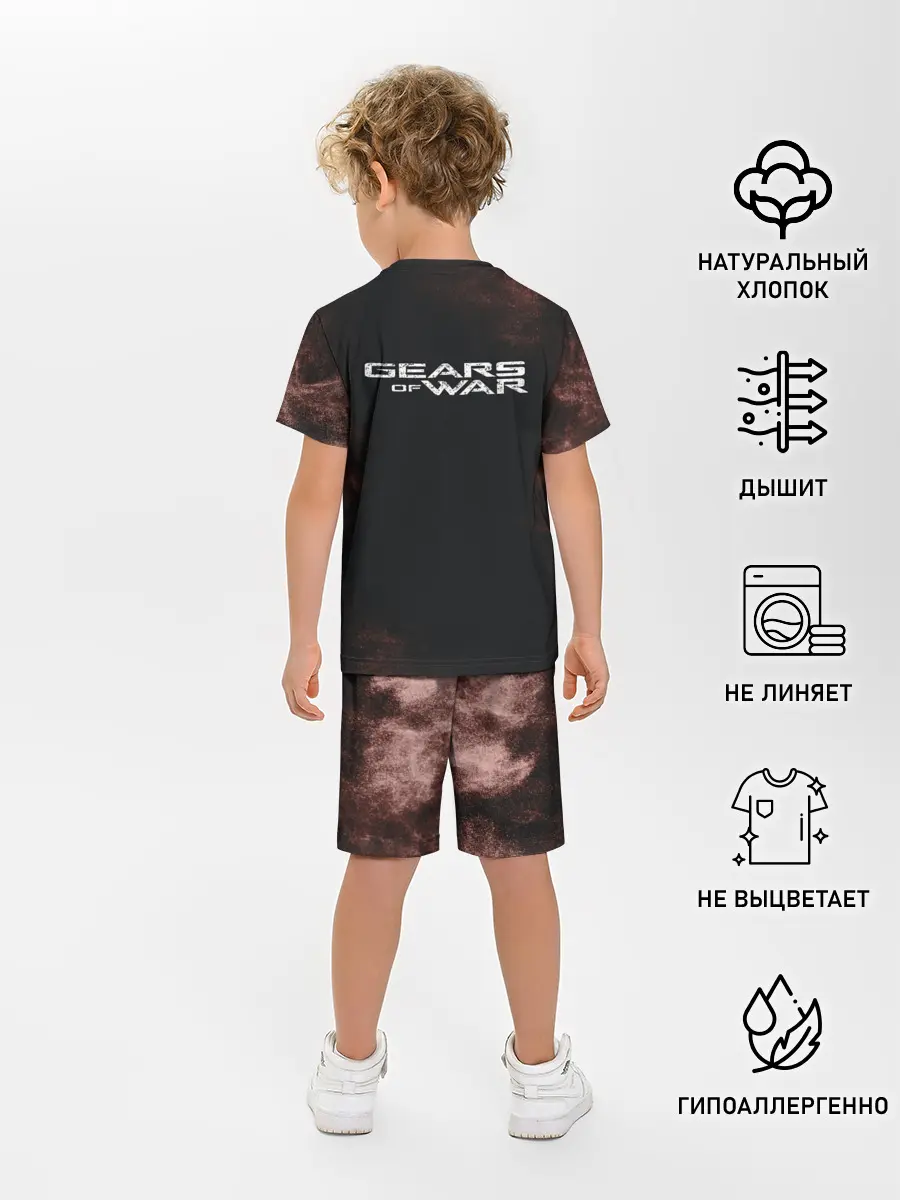 Детская пижама с шортами / NPC | ШЕСТЕРЕНКИ | ЛОГО