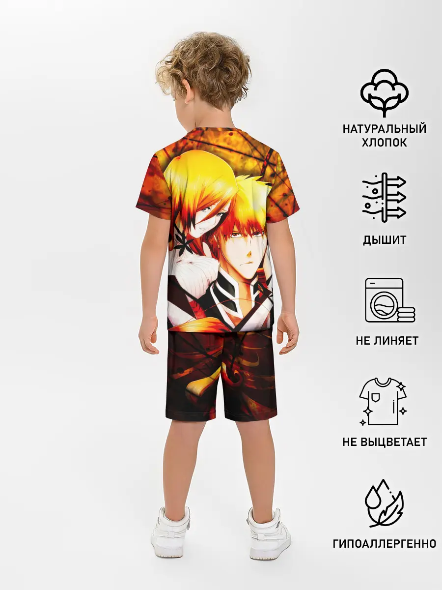 Детская пижама с шортами / Ичиго Куросаки и Орихиме Иноуэ