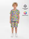 Детская пижама с шортами / Смайлики
