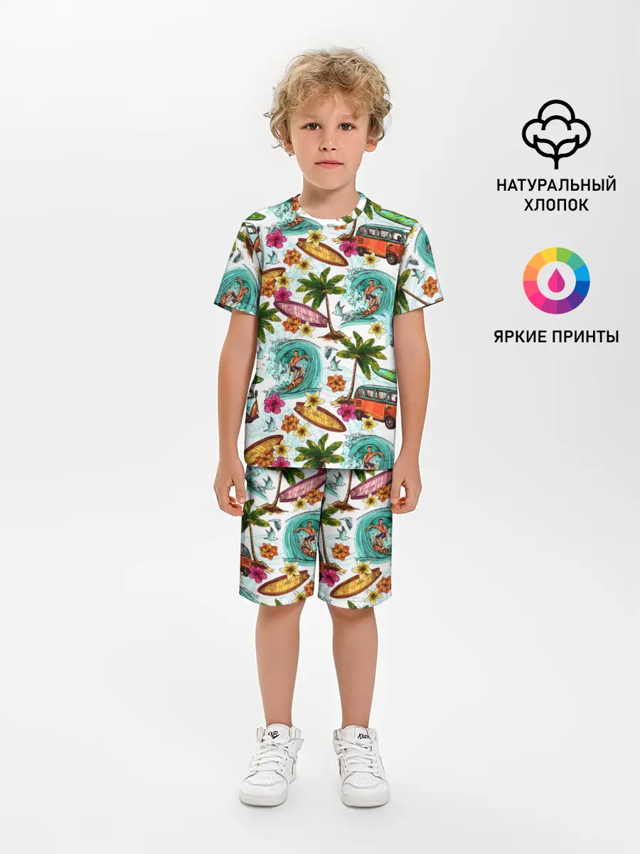 Детская пижама с шортами / Летнее Настроение
