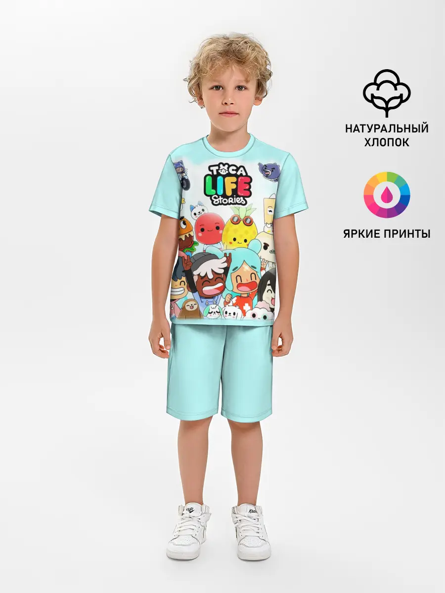 Детская пижама с шортами / Toca Boca | Тока Бока все персонажи