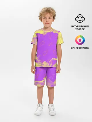 Детская пижама с шортами / BILLIE EILISH / БИЛЛИ АЙЛИШ