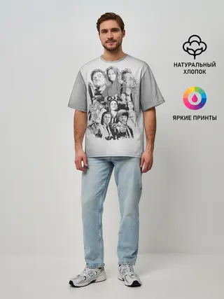 Мужская футболка оверсайз / КВЕНТИН ТАРАНТИНО.