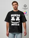 Мужская футболка оверсайз / Marshmello 7