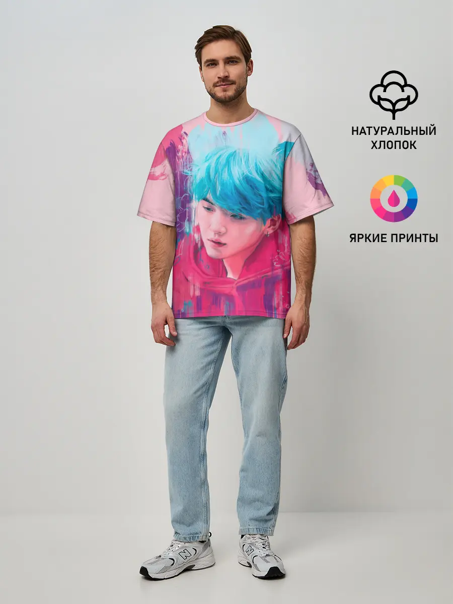 Мужская футболка оверсайз / BTS