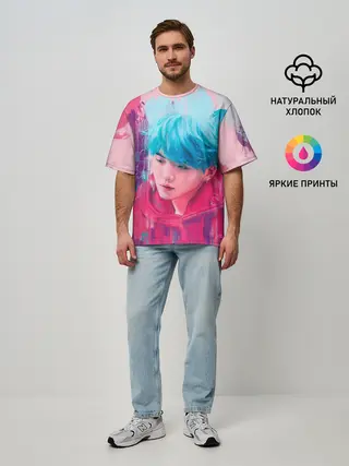Мужская футболка оверсайз / BTS