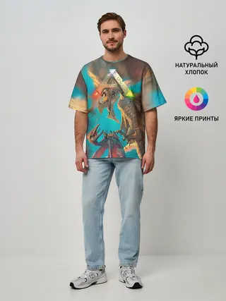 Мужская футболка оверсайз / Ark Survival | АРК СУРВИВАЛ