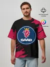 Мужская футболка оверсайз / SAAB / Сааб