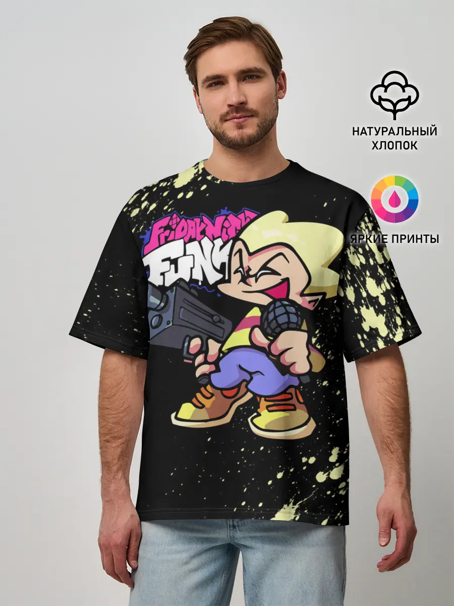 Мужская футболка оверсайз / Friday Night Funkin [6]