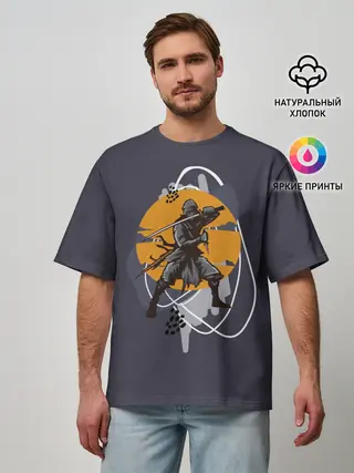 Мужская футболка оверсайз / Ниндзя